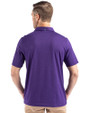 Minnesota Vikings NFL Helmet Cutter & Buck Coastline Epic Comfort Recycled Mens Polo College Purple Back