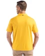 Green Bay Packers NFL Helmet Cutter & Buck Coastline Epic Comfort Recycled Mens Polo College Gold Back
