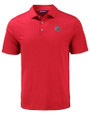 New England Patriots NFL Helmet Cutter & Buck Coastline Epic Comfort Recycled Mens Polo Cardinal Red Mannequin