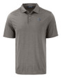 New England Patriots NFL Helmet Cutter & Buck Coastline Recycled Double Peached Mens Polo Elemental Grey Mannequin