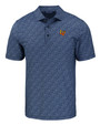 Las Vegas Aviators Cutter & Buck Pike Eco Pebble Print Stretch Recycled Mens Polo NVBW_MANN_HG 1