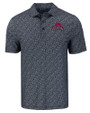 FSU Bobby Bowden Cutter & Buck Pike Eco Pebble Print Stretch Recycled Mens Polo BLWH_MANN_HG 