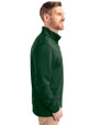 NDSU Bison Vintage Cutter & Buck Traverse Stretch Eco Quarter Zip Mens Pullover Hunter Green Side