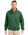 NDSU Bison Cutter & Buck Charter Eco Recycled Mens Full-Zip Jacket Hunter Green Front