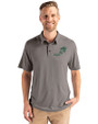 NDSU Bison Vintage Cutter & Buck Coastline Epic Comfort Recycled Mens Polo Elemental Grey Front
