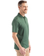 NDSU Bison Vintage Cutter & Buck Coastline Epic Comfort Recycled Mens Polo Hunter Green Side