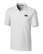 Baltimore Ravens Americana Cutter & Buck Forge Pencil Stripe Stretch Mens Big and Tall Polo White Mannequin