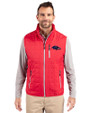 Baltimore Ravens Americana Cutter & Buck Rainier PrimaLoft® Mens Big and Tall Eco Insulated Full Zip Puffer Vest Red Front