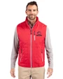 Chicago Bears Americana Cutter & Buck Rainier PrimaLoft® Mens Big and Tall Eco Insulated Full Zip Puffer Vest Red Front