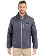 Cincinnati Bengals Americana Cutter & Buck Rainier PrimaLoft®  Mens Big and Tall Eco Insulated Puffer Jacket Anthracite Melange Front