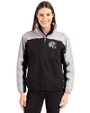 Indianapolis Colts NFL Helmet Cutter & Buck Charter Eco Recycled Womens Anorak Jacket Black/Polished Front