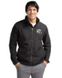 Miami Dolphins NFL Helmet Cutter & Buck Charter Eco Recycled Mens Full-Zip Jacket Black Front