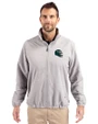 Philadelphia Eagles NFL Helmet Cutter & Buck Charter Eco Recycled Mens Full-Zip Jacket Polished Medium Gray Front