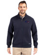 Baltimore Ravens Americana Cutter & Buck Roam Eco Recycled Full Zip Mens Big & Tall Jacket Navy Blue Front