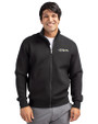 New York Jets Historic Cutter & Buck Roam Eco Recycled Full Zip Mens Big & Tall Jacket Black Front
