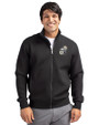 New Orleans Saints Historic Cutter & Buck Roam Eco Recycled Full Zip Mens Big & Tall Jacket Black Front