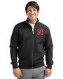Nebraska Cornhuskers Cutter & Buck Roam Eco Recycled Full Zip Mens Big & Tall Jacket Black Front