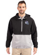 Buffalo Bills NFL Helmet Cutter & Buck Charter Eco Recycled Mens Anorak Jacket Black/Polished Front