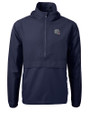 New England Patriots NFL Helmet Cutter & Buck Charter Eco Recycled Mens Anorak Jacket Navy Blue Mannequin