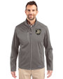 Army Black Knights Cutter & Buck Evoke Softshell Recycled Full Zip Mens Jacket Elemental Grey Front