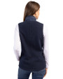 UConn Huskies - Cutter & Buck Cascade Eco Fleece Womens Vest Navy Blue Back