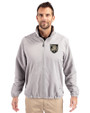 Army Black Knights Cutter & Buck Charter Eco Recycled Mens Full-Zip Jacket Polished Medium Gray Front