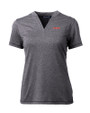 UConn Huskies Cutter & Buck Forge Eco Heathered Stretch Womens Blade Top Charcoal Heather Mannequin