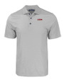 UConn Huskies Cutter & Buck Pike Eco Tonal Geo Print Stretch Recycled Mens Polo Elemental Grey Mannequin