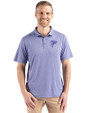 Atlanta Falcons Mono Cutter & Buck Coastline Epic Comfort Recycled Mens Polo Hyacinth Front