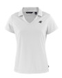 Carolina Panthers Monochromatic Cutter & Buck Daybreak Recycled Womens V-Neck Polo White Mannequin