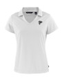 Atlanta Falcons Mono Cutter & Buck Daybreak Eco Recycled Womens V-neck Polo White Mannequin