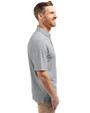 Minnesota Vikings Mono Cutter & Buck Virtue Eco Pique Recycled Mens Big and Tall Polo Polished Medium Gray Side