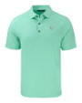 Chicago Bears Monochromatic Cutter & Buck Forge Recycled Four-Way Stretch Mens Polo Fresh Mint Heather Mannequin