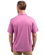 Los Angeles Chargers Mono Cutter & Buck Forge Eco Stretch Recycled Mens Polo Gelato Heather Back