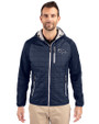 Denver Broncos Mono Cutter & Buck Rainier Primaloft Mens Eco Full Zip Hybrid Jacket Dark Navy Front