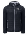Chicago Bears Monochromatic Cutter & Buck Rainier Recycled Insulated Hybrid Puffer Mens Full Zip Jacket Black Mannequin
