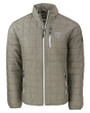 Chicago Bears Mono Cutter & Buck Rainier PrimaLoft® Mens Eco Insulated Full Zip Puffer Jacket Poplar Melange Mannequin