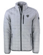 Chicago Bears Monochromatic Cutter & Buck Rainier Recycled Insulated Puffer Mens Full Zip Jacket Polished Medium Gray Mannequin
