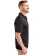 San Francisco 49ers Mono Cutter & Buck Prospect Eco Textured Stretch Recycled Mens Big & Tall Polo Black Side