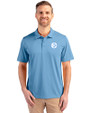 Pittsburgh Steelers Monochromatic Cutter & Buck Prospect Epic Confidence Recycled Textured Stretch Mens Big & Tall Polo Atlas Light Blue Front