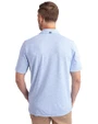 Baltimore Ravens Monochromatic Cutter & Buck Virtue Recycled Botanical Print Featherlight Pique Mens  Polo Atlas Light Blue Back