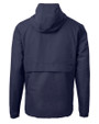 Chicago Bears Mono Cutter & Buck Charter Eco Recycled Mens Anorak Jacket Navy Blue Mannequin Back