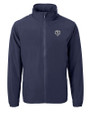 Chicago Bears Monochromatic Cutter & Buck Charter Recycled Packable Mens Big & Tall Full Zip Jacket Navy Blue Mannequin