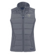 Chicago Bears Mono Cutter & Buck Evoke Hybrid Softshell Recycled Womens Full Zip Vest Elemental Grey Mannequin