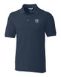 Chicago Bears Mono Cutter & Buck Advantage Eco Tri-Blend Pique Mens Big and Tall Polo Liberty Navy Mannequin