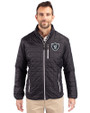  Las Vegas Raiders Mono Cutter & Buck Rainier PrimaLoft®  Mens Big and Tall Eco Insulated Puffer Jacket Black Front