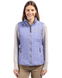 Los Angeles Rams Mono Cutter & Buck Rainier PrimaLoft® Womens Eco Insulated Full Zip Puffer Vest Hyacinth Melange Front