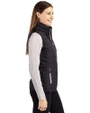 Detroit Lions Mono Cutter & Buck Rainier PrimaLoft® Womens Eco Insulated Full Zip Puffer Vest Black Side