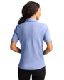 Cinicinnati Bengals Monochromatic Cutter & Buck Virtue Recycled Featherlight Pique Womens Polo Hyacinth Back