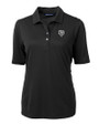 Chicago Bears Mono Cutter & Buck Virtue Eco Pique Recycled Womens Polo Black Mannequin
